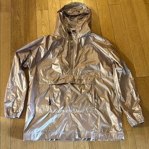 Under Armour metallic rose gold women’s unstoppable best woven 1/2 zip anorak